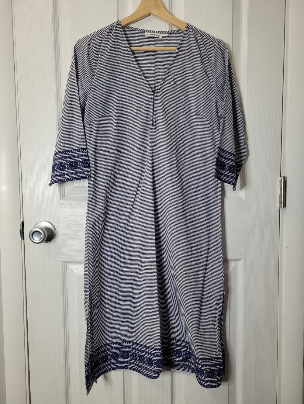 Roller Rabbit 100% Cotton Embroidered Coverup